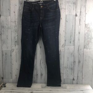 Westport Signature Fit Straight Embellished Leg Jeans 8